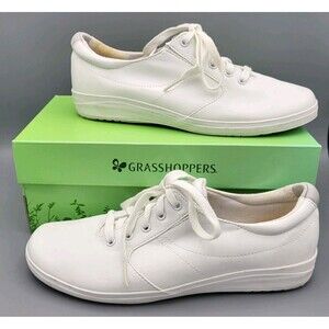 Grasshoppers Women’s Size 8.5 Narrow - Stretch Plus Lace White Shoes with Box